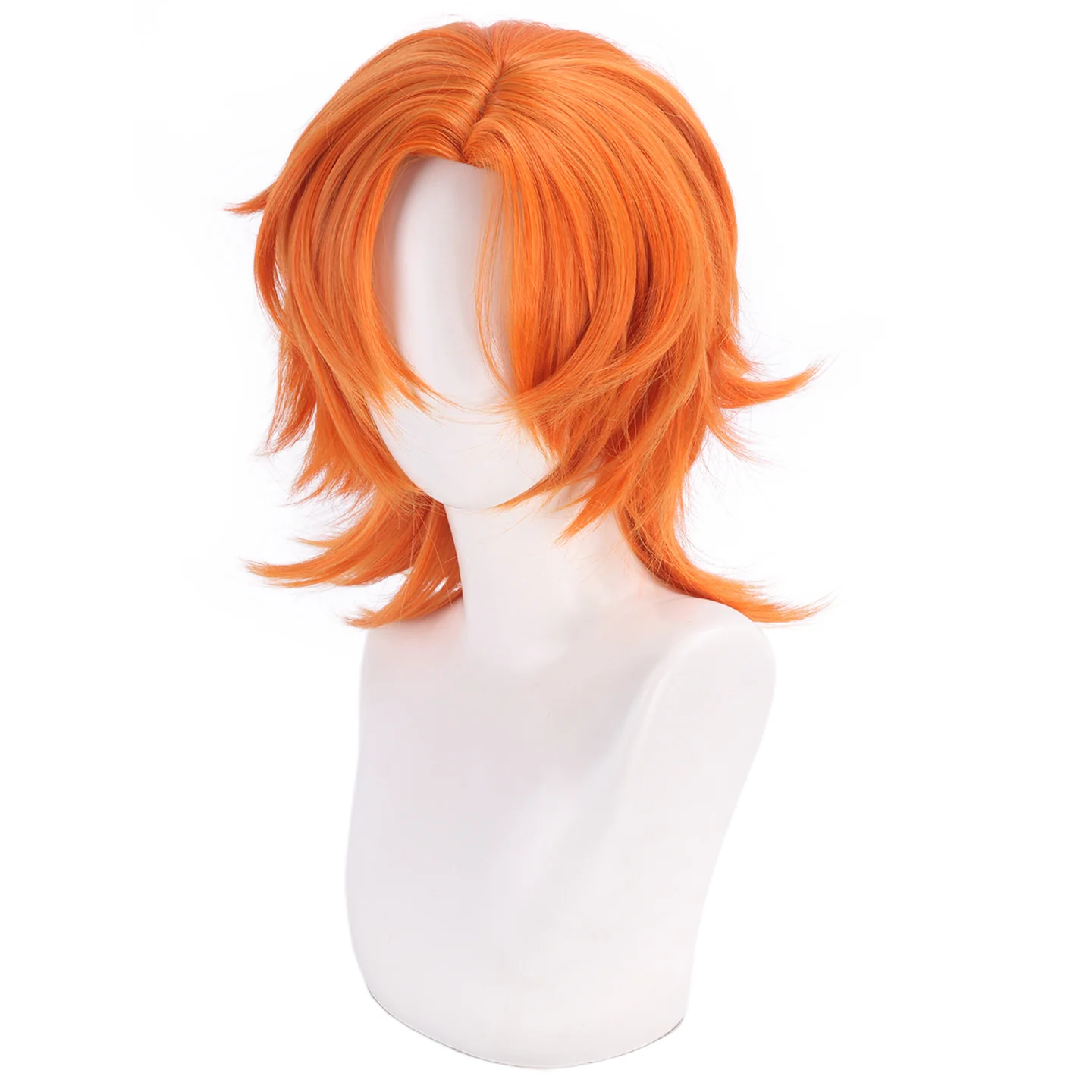 Nick Wilde Cosplay Wig Short Anime Heat Resistant Synthetic Wigs for Halloween Carnival Party