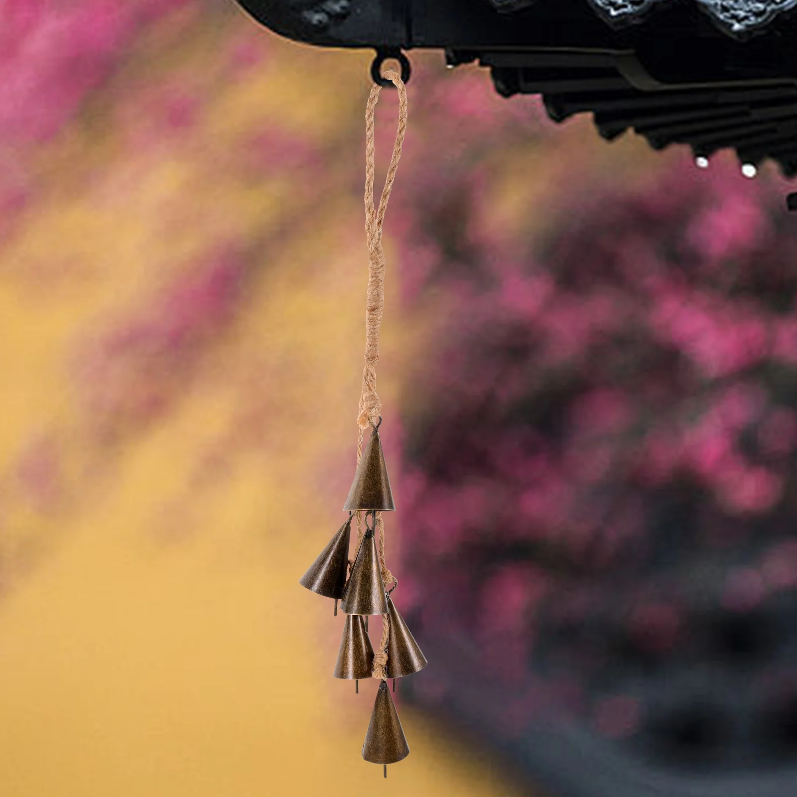 

Hanging Witch Bell Wind Chime Decorative Metal Wind Bell for Living Room Bedroom Balcony Patio Indoor Outdoor Decoration