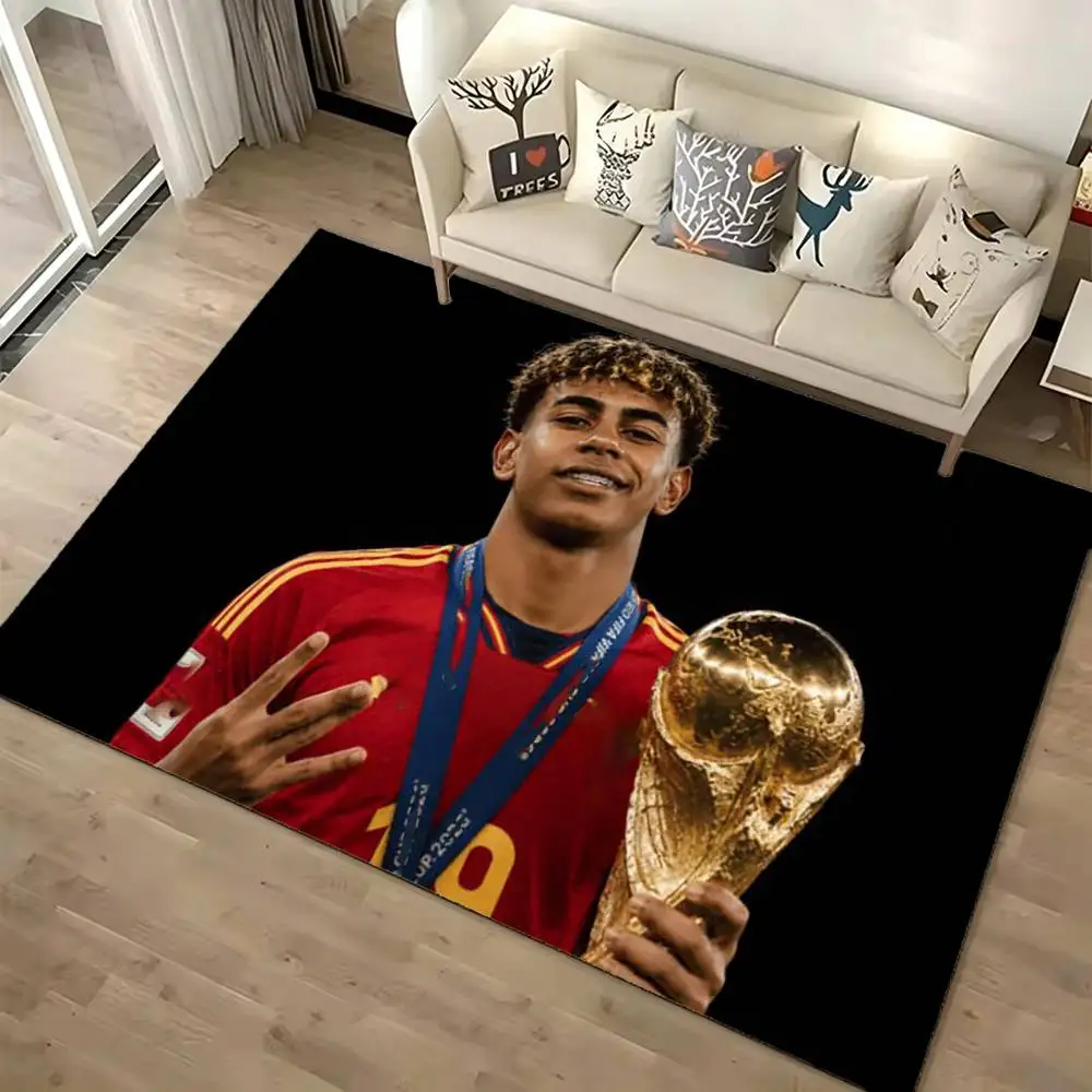 Football-Lamine Yamal-s Floor Mat Rugs Soft Bedroom Floor Anti-skid Household Carpets
