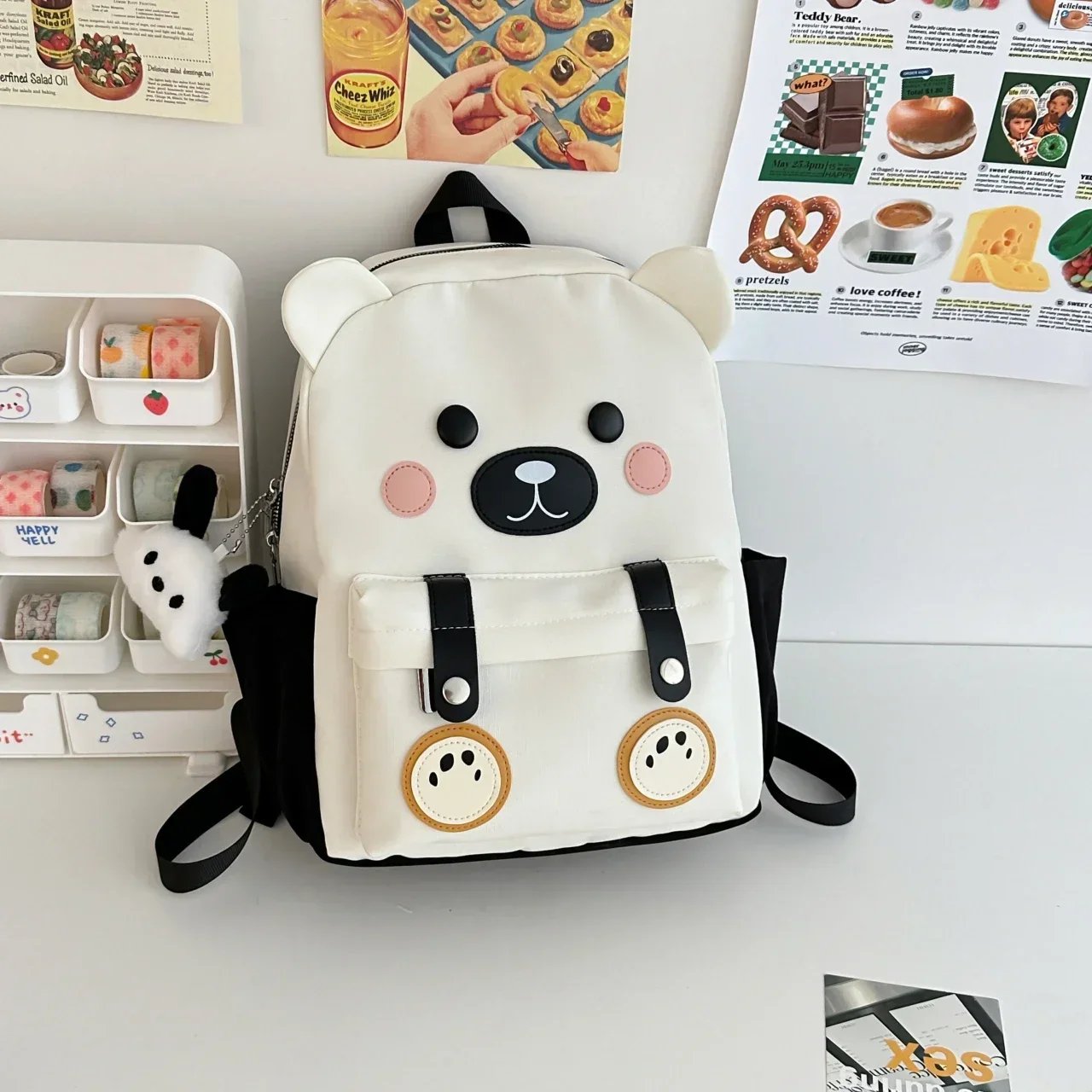 14.96-inch cartoon dog backpack, cute Jk girl bag, doll bag, plush nylon material, mini backpack