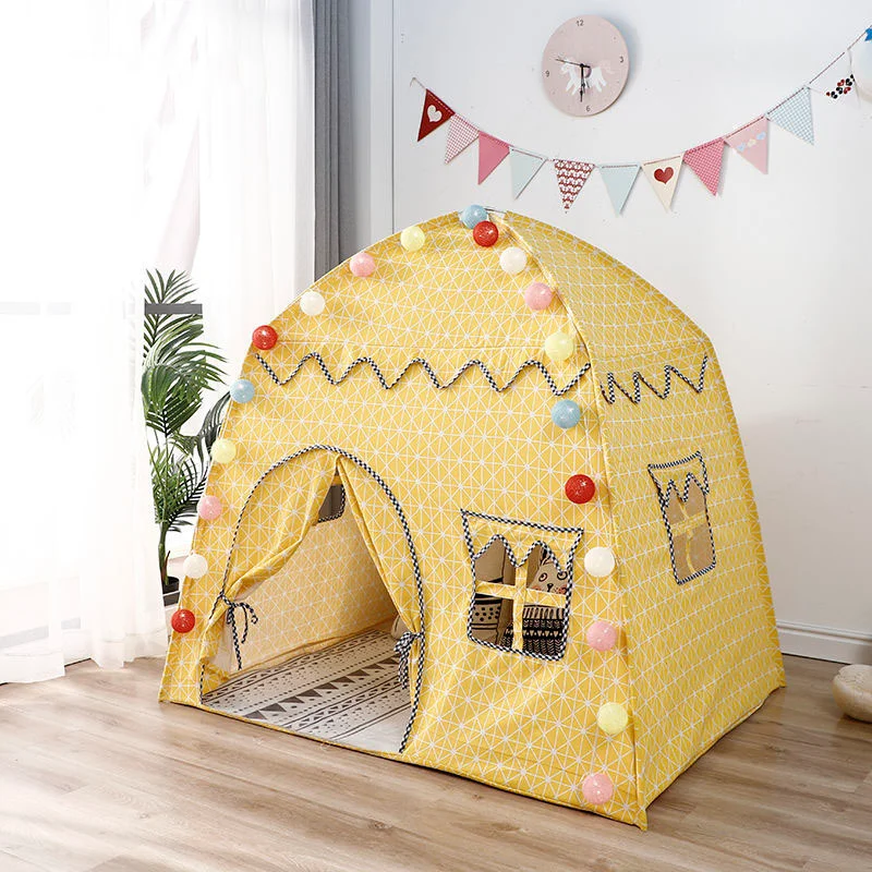 Akitoo tenda di stoffa per bambini Prince Princess game castle game house yurta Outdoor indoor crawling pieghevole toy