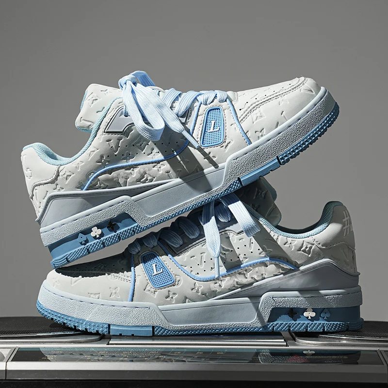 2025 Men's New Autumn White Sneakers - Breathable Casual Shoes, Couple Style, Trendy & Best Selling