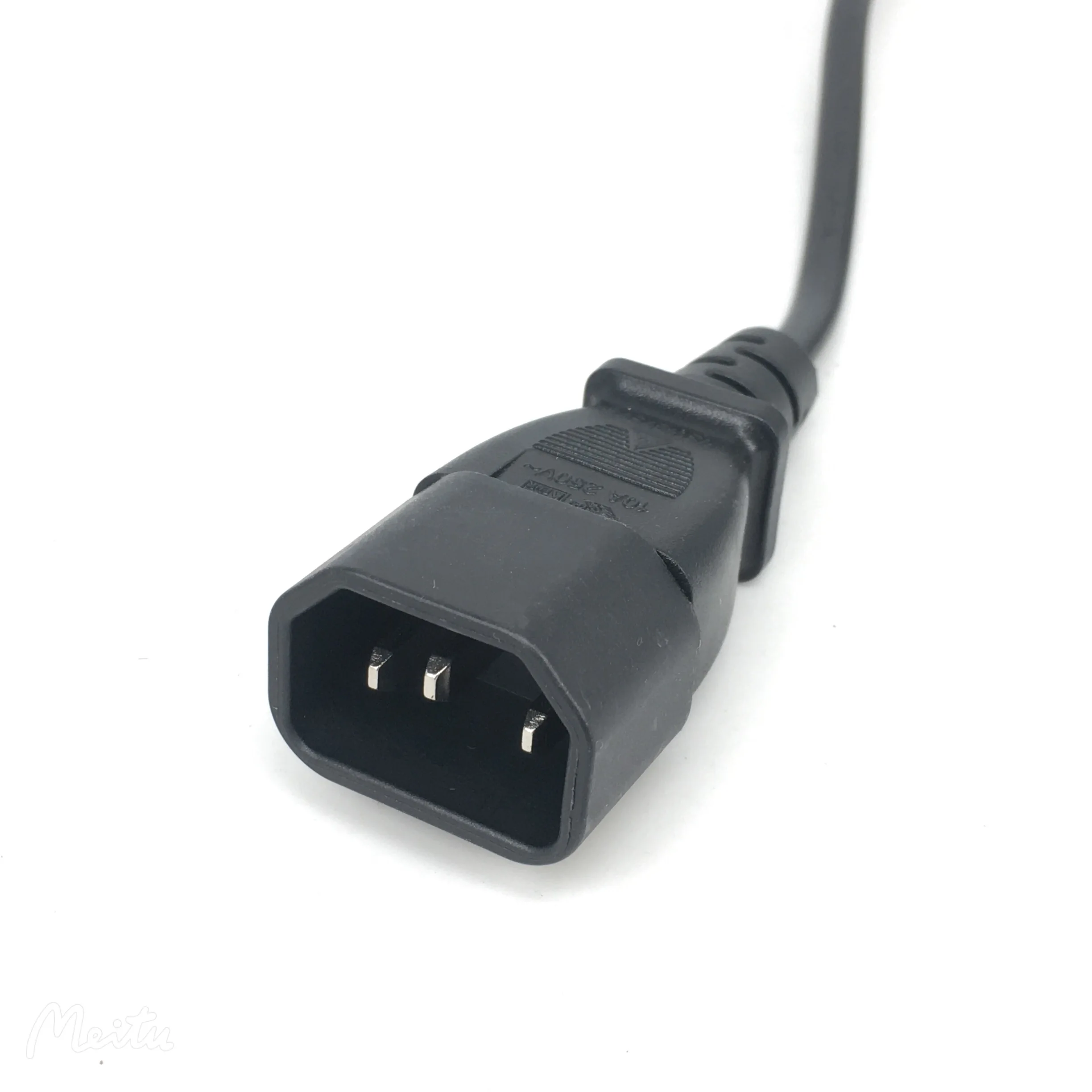 IEC 320 C14 Male Plug to European 2Pin Female Power Cable For UPS PDU,EU Power Adapter Cord,30CM