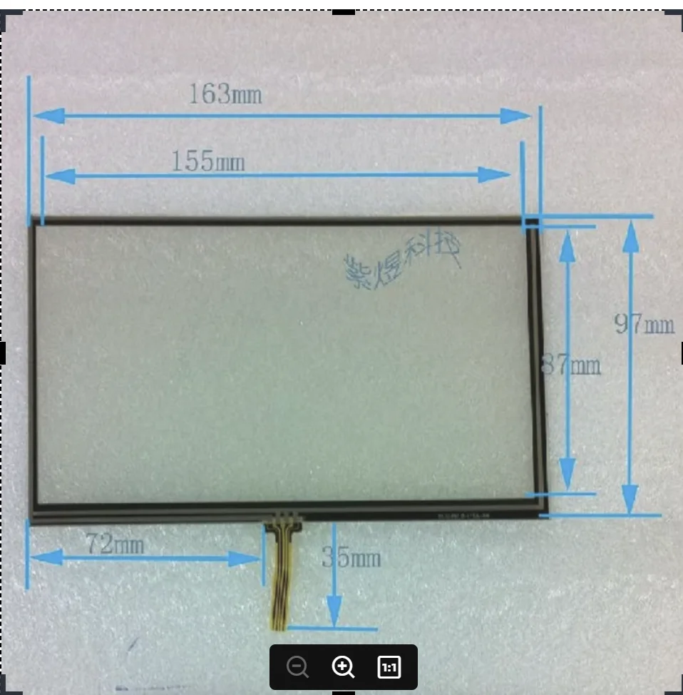 

Wholesale 7-inch 162*97 161*97 universal touch external handwriting screen compatible for Eroda Rotiss good quality