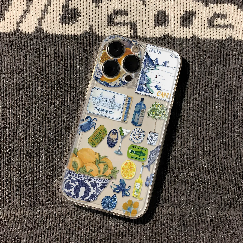 Sommerliche Frucht-Zitronen-Wein Handyhülle für Samsung Galaxy S26 S23 S24 S22 S25 Ultra Plus Cover für Galaxy S25+ S24+ S23+ S26+ Fundas – Detail 5