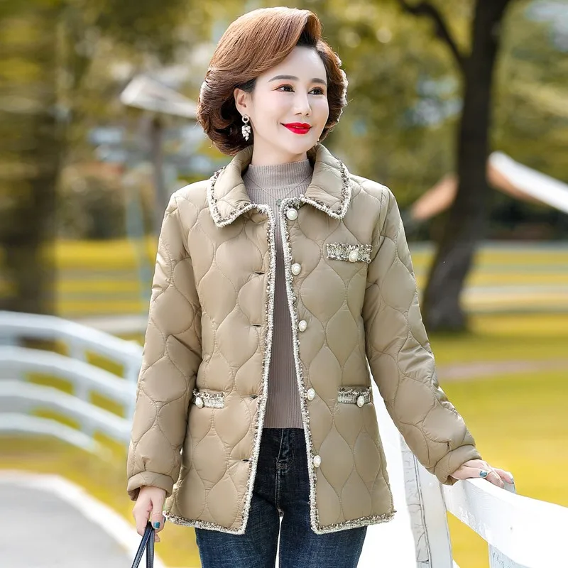 Fashion Fleece Short Jacket Winter office  Coat Women Clothes Wadded Overcoat Black Parkas XL-5XL Oversized