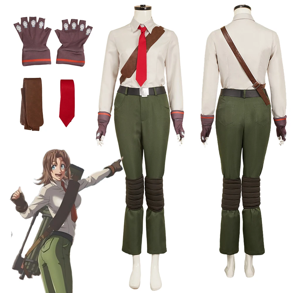 ملابس Gaze Milly Thompson التأثيرية الخيالية 2026 أزياء أنيمي TRI of GUN ملابس تنكرية للهالوين للبالغين والنساء ملابس الحفلات #1