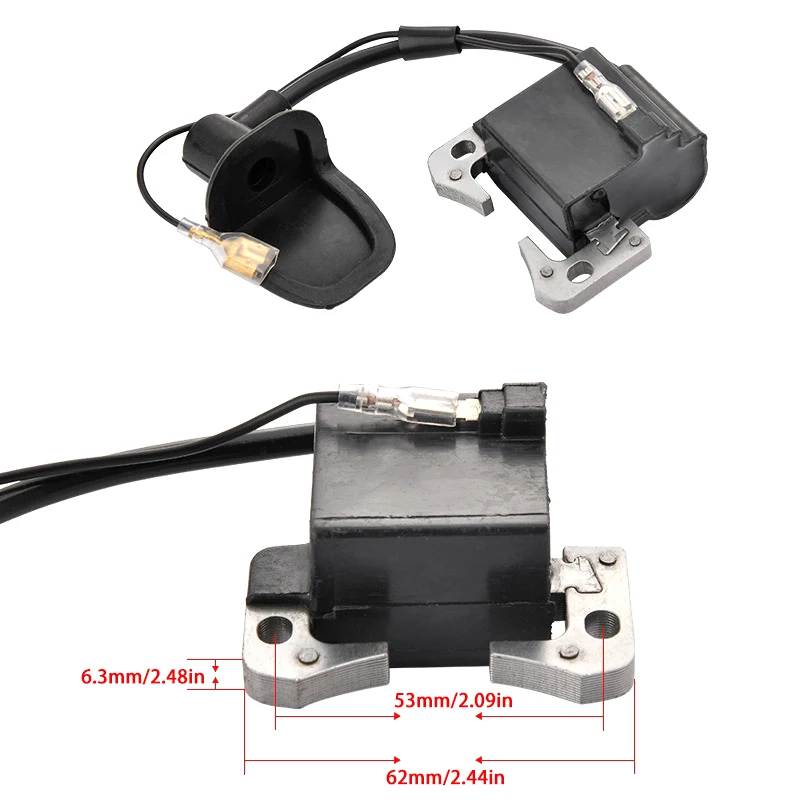 

1 шт. новая красная катушка зажигания для 43cc 47cc 49cc Mini Quad Pocket Dirt Bike ATV 2-тактный двигатель с свечой зажигания