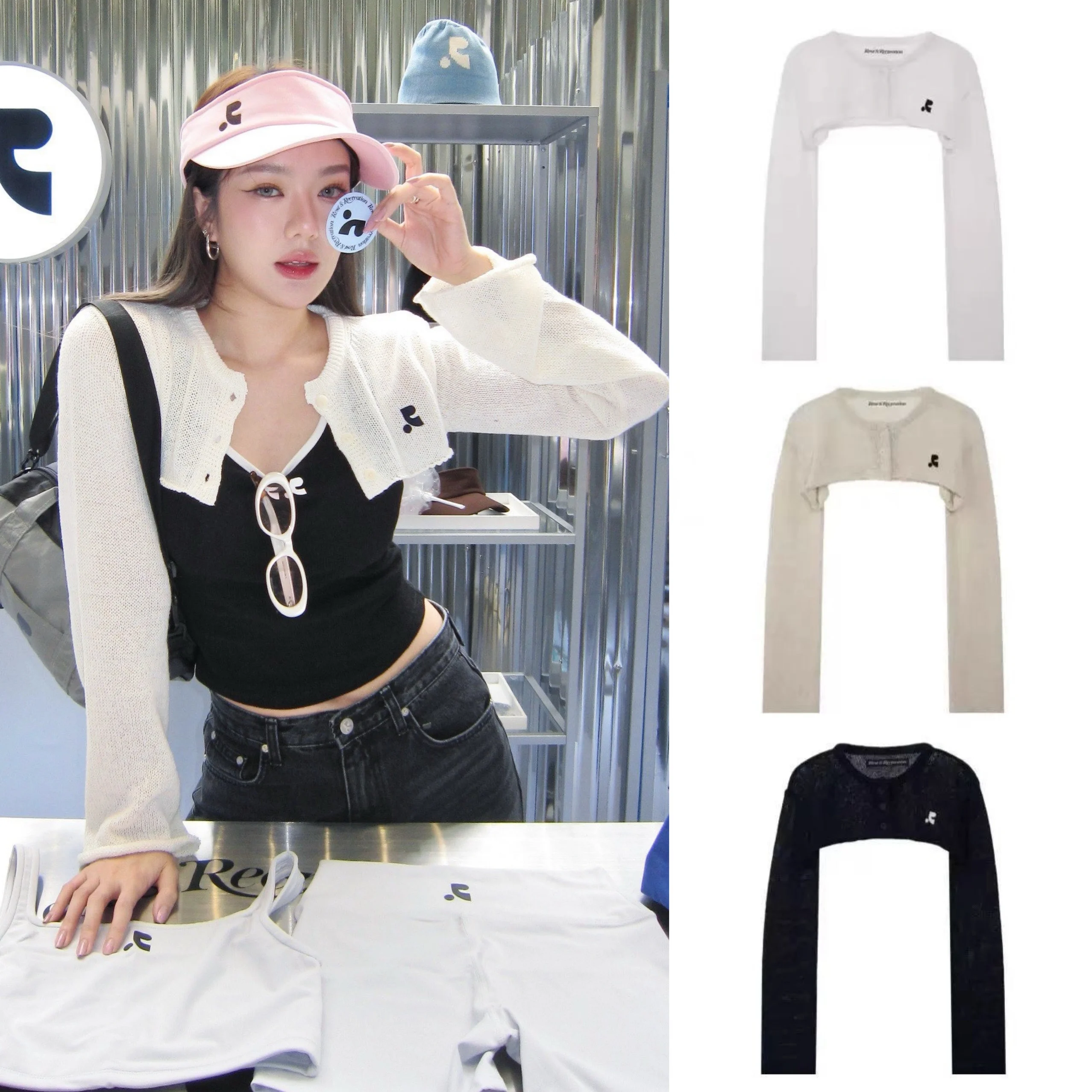 

Lightweight Breathable ort Knitted Cardigan Long Sve Sun Protection awl Outerwear Sweet Sle Chinese Production 2024 ...