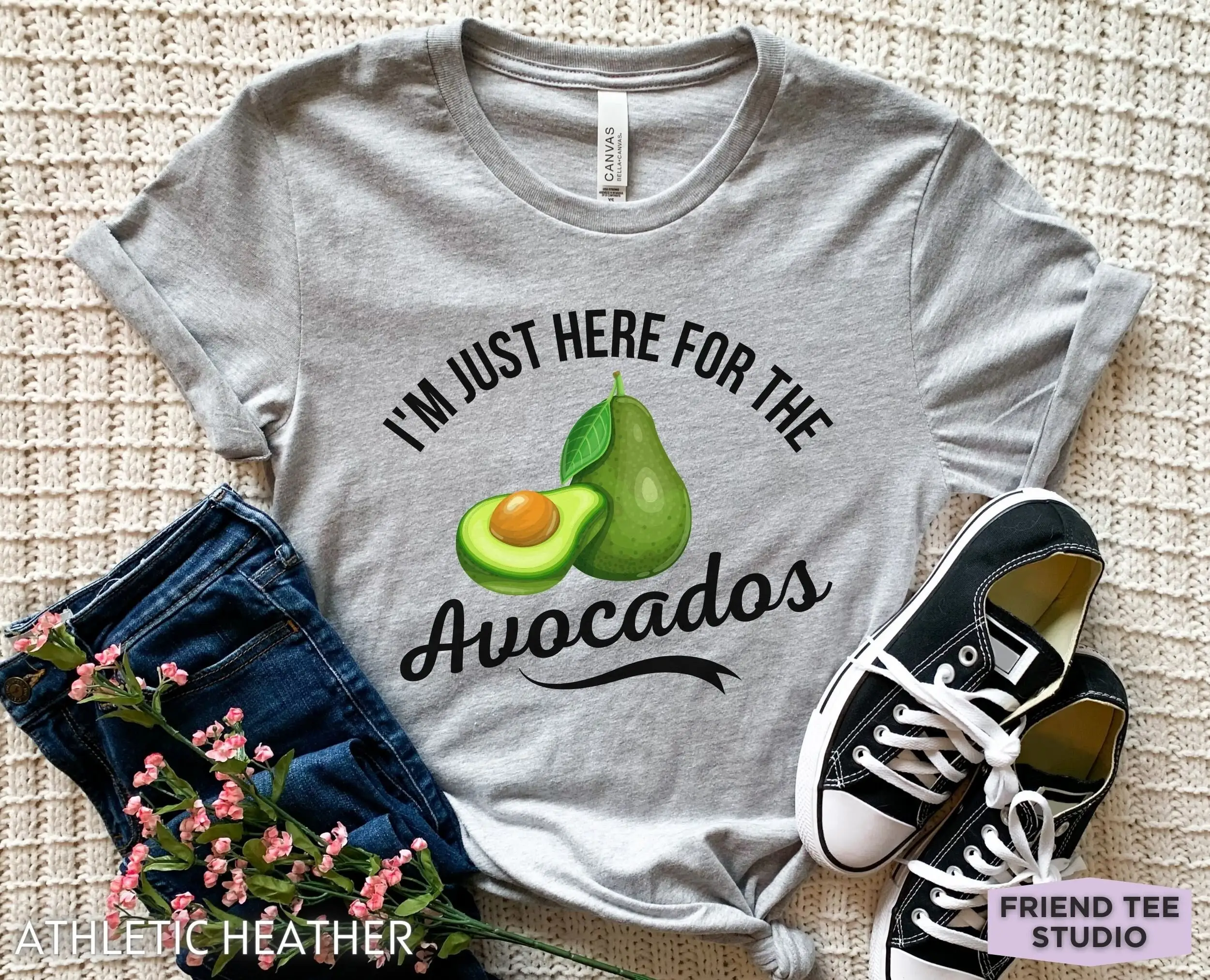 Camiseta de aguacate divertida para hombre fruta granja Hass