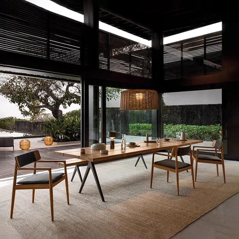 

Cushions Assesories Garden Furniture Sets Balcony Retro Wood Designer Garden Furniture Sets Outside Yard Tuinmeubelen Decoration