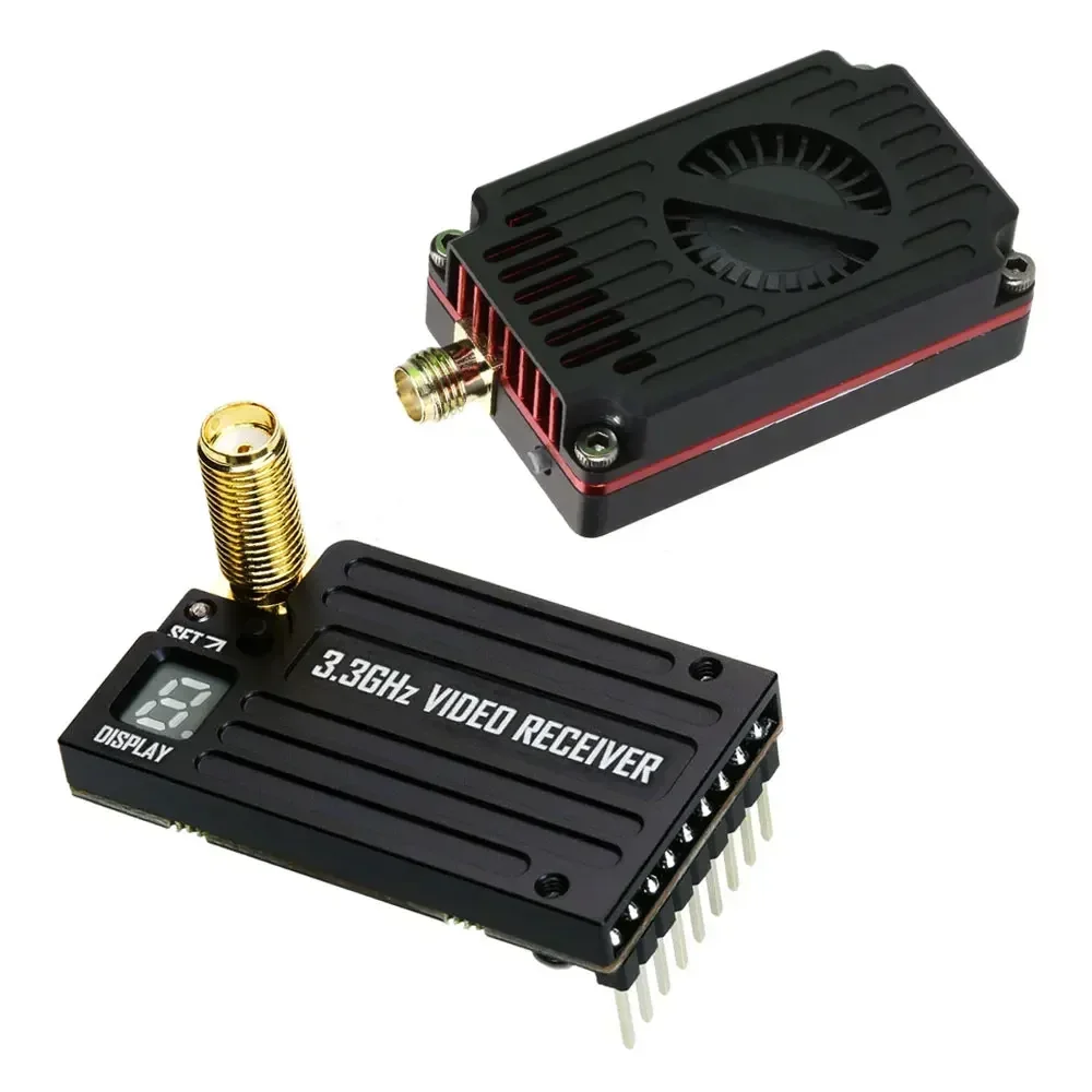 3.3G 4W Long Range VTX, เครื่องส่งสัญญาณวิดีโอ RUSHFPV พร้อมโมดูล VRX สำหรับ FPV รองรับโปรโตคอล IRC Tramp สำหรับโดรน RC ระดับสูงสุด