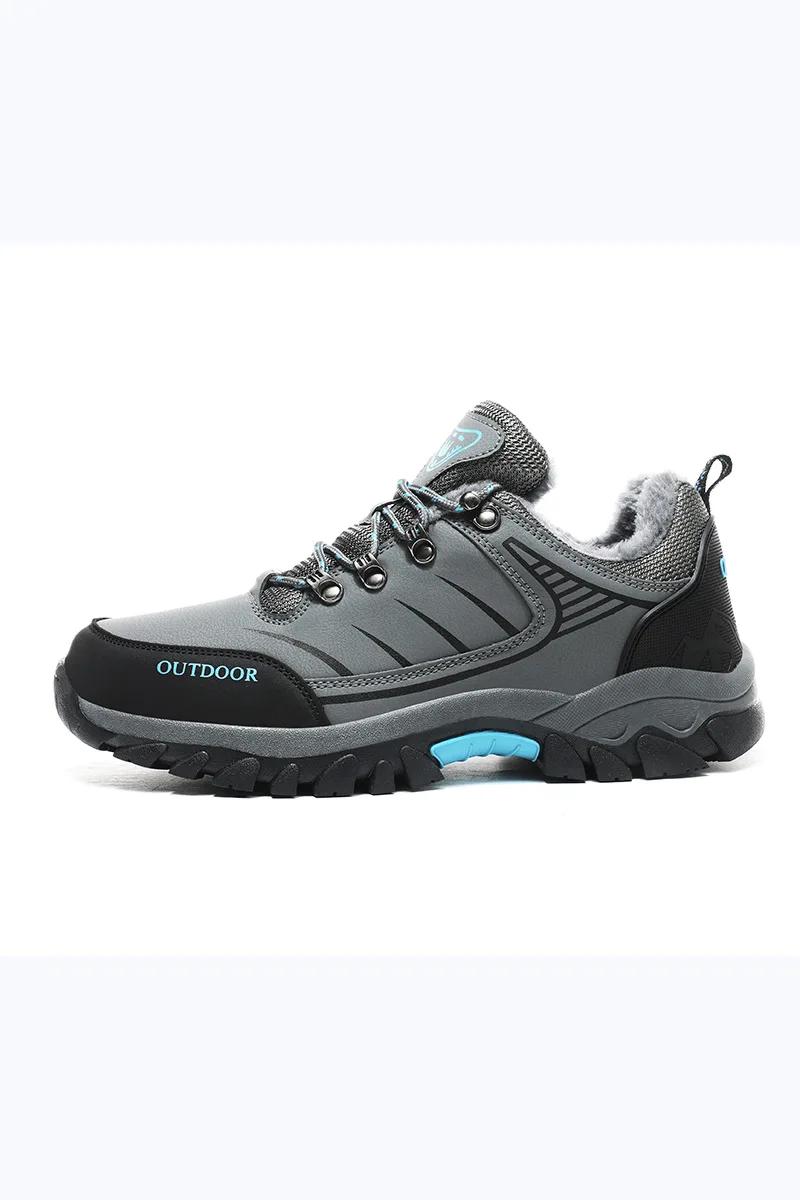 Outdoor Men's Hiking Shoes Winter Plush Thickening Couple Sports Shoe Size 39-46