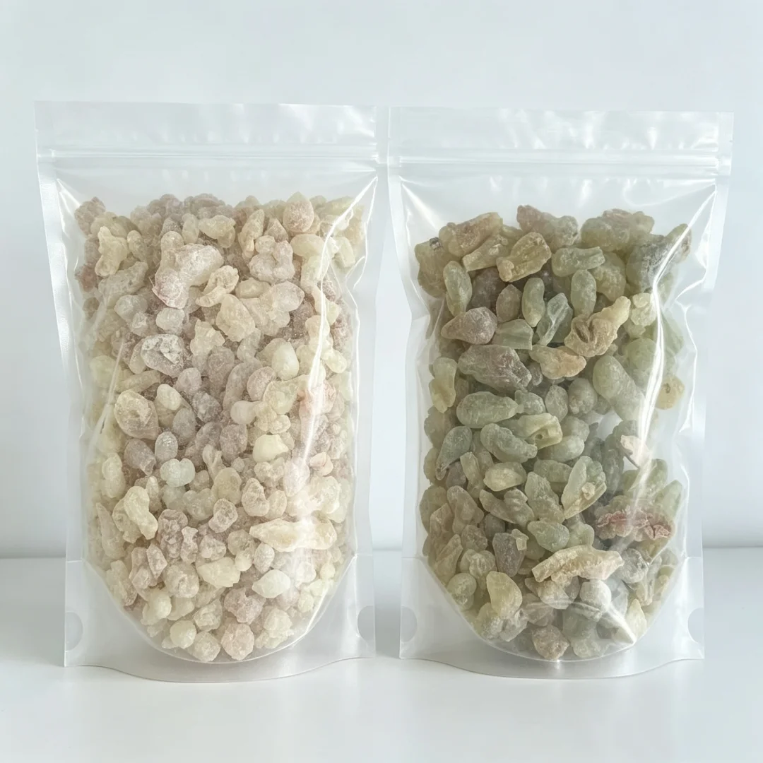 Premium Natural Resin Incense Pack: Oman Hojari Frankincense & Myrrh, Dragon's Blood, Benzoin, Gum Arabic,Indonesian Benzoin