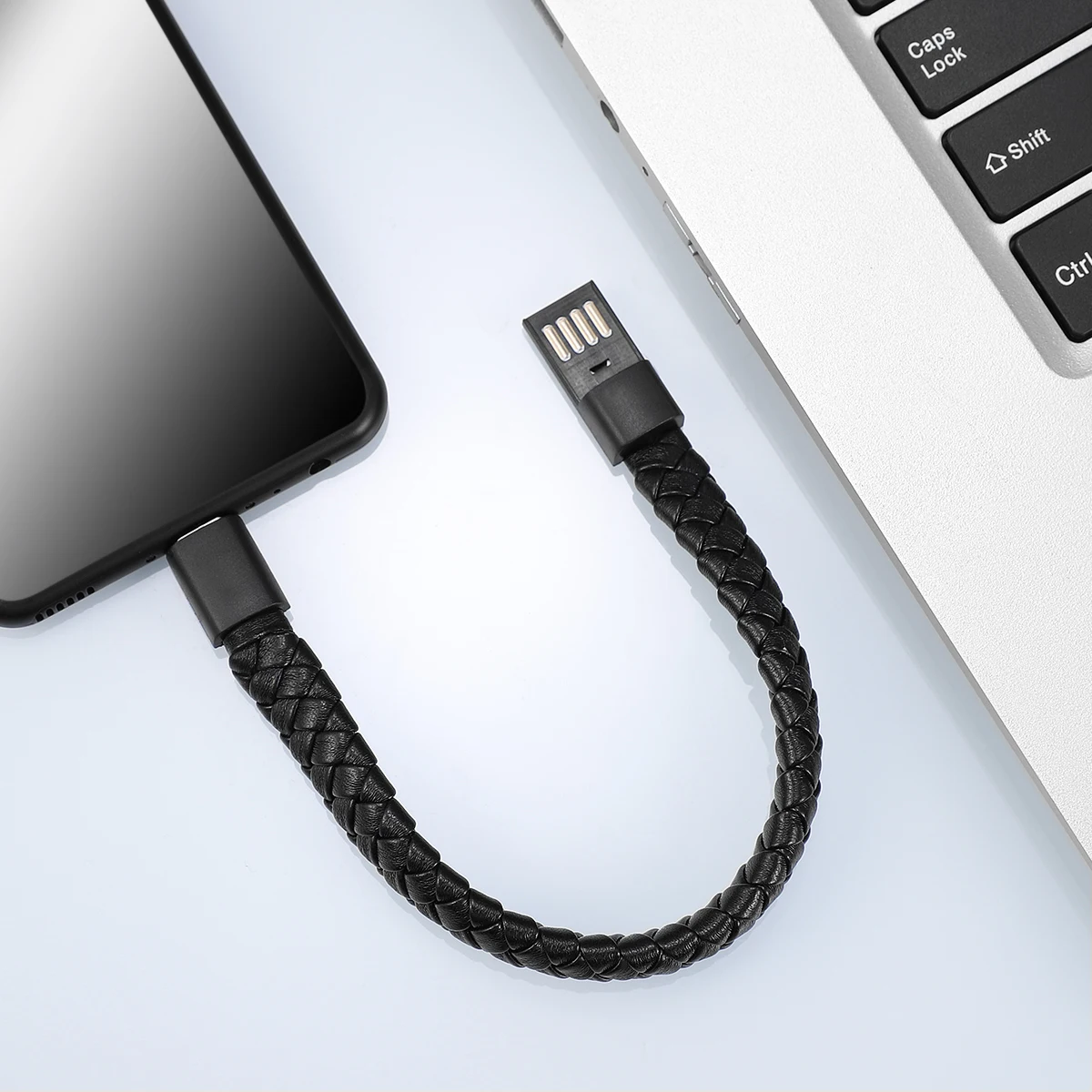 

Type C Wristband Cable Braided Style Fast Data Transmission Durable Bend Resistant Compatible USB C Cord Portable Travel