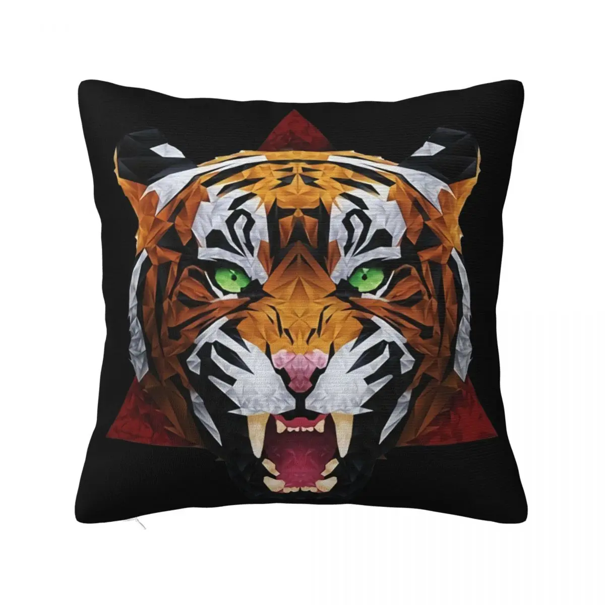 Unorthodox Collective Geometric Tiger Premium Mens White Fresh Design Present Homme Loose Pillow Case