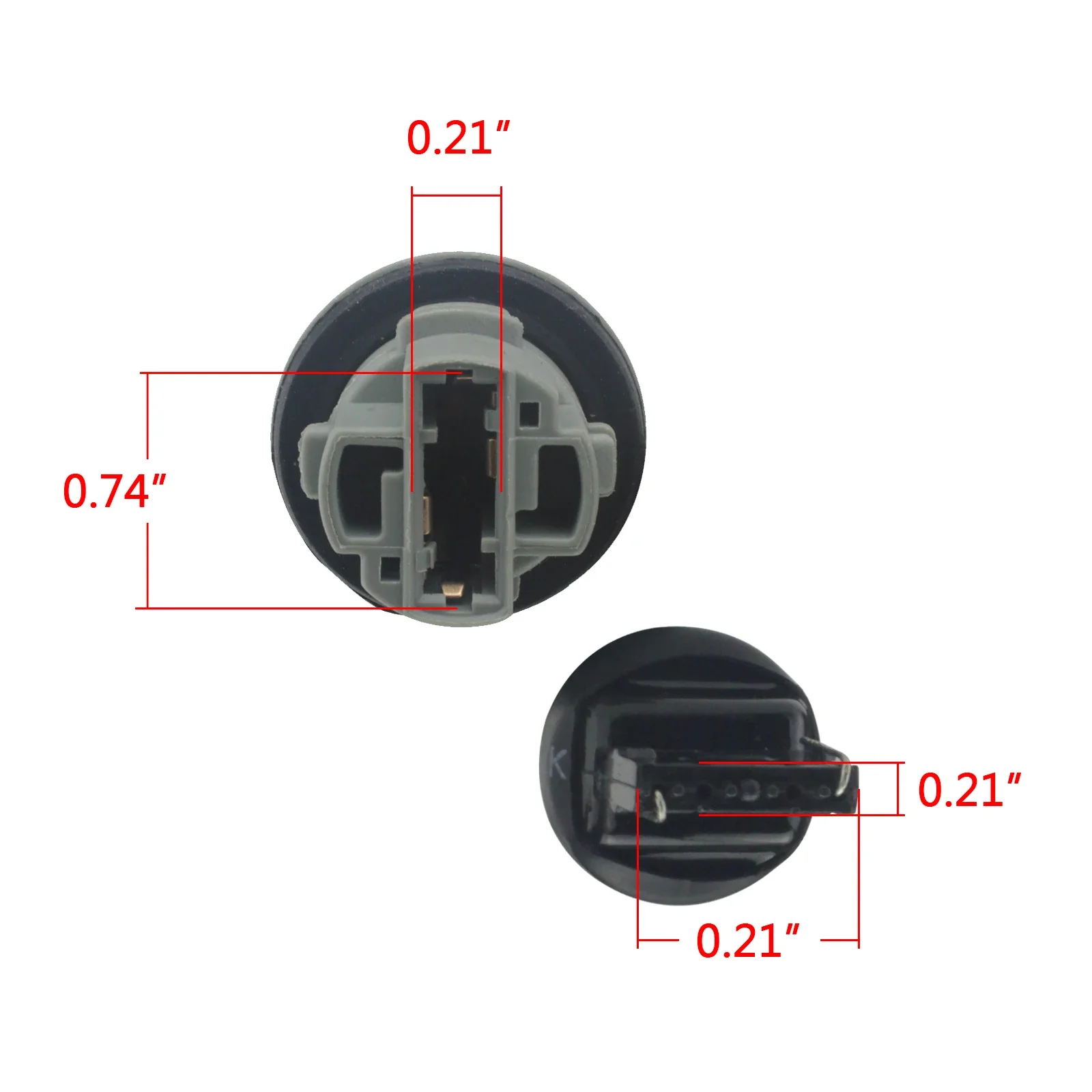 ANGRONG 2x T20 582 7440 W21W LED Cablaggio resistenza di carico Canbus Nessun annullatore di errori