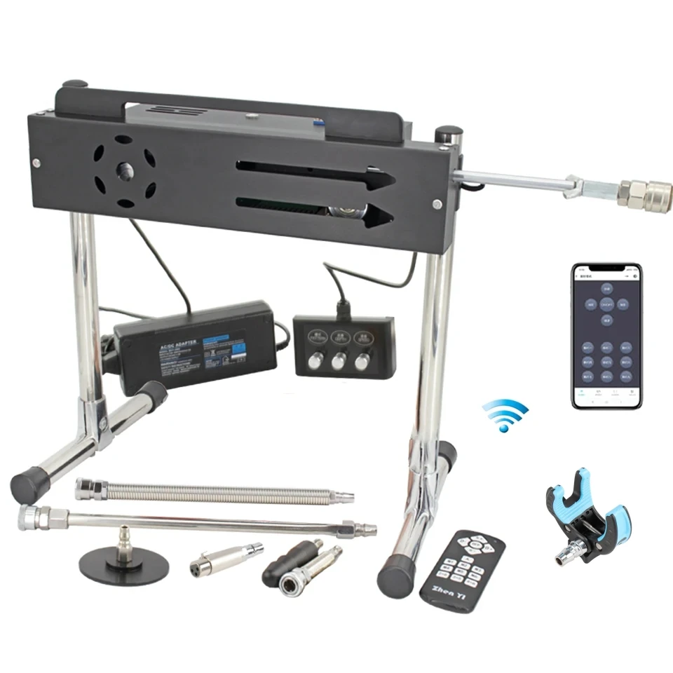 200W Super Powerful Stroke 1-15cm Automatic Masturbation Machine with dildo attachments Support Three Controllers Sex Machines