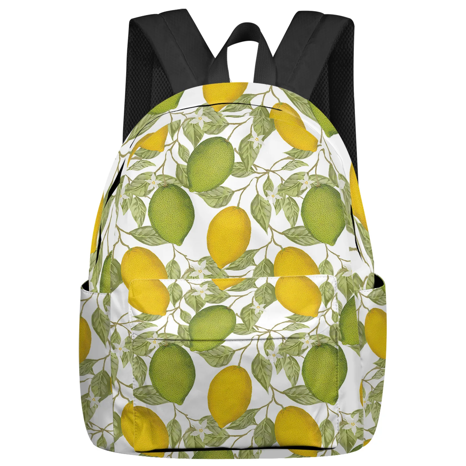 

Fruit Lemon Flower Backpack School Bags for Teenagers Students Laptop Bag Women's Casual Travel Backpack