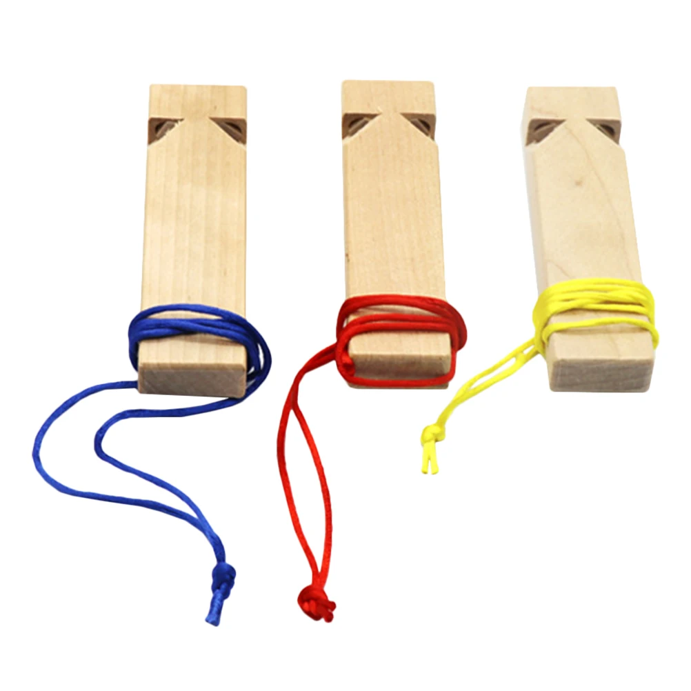 

3Pcs Wooden Train Whistles Creative Musical Toys Potential Development Children Kids Exciting Lesson About Trains(Random color)