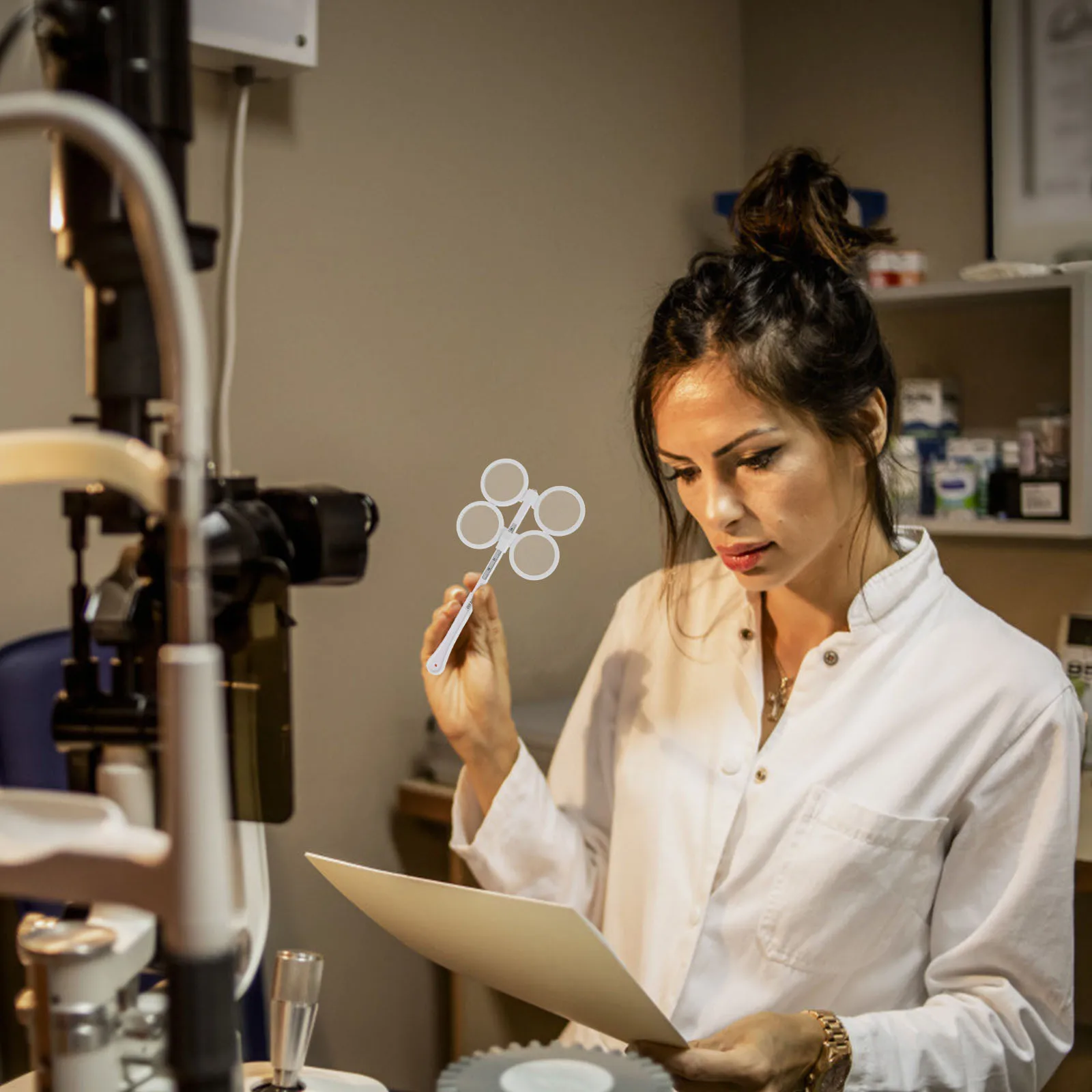 

Optical Flipper Optometry Flipper for Near Amblyopia Test Durable Material Simple Design Practical Use Eye Care