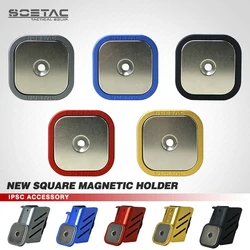 SOETAC IPSC Quick Shooting Magnetic Magazine Pouch Magnetic Clip (New Square Design) for IDPA Competition Gear Shooting Holster
