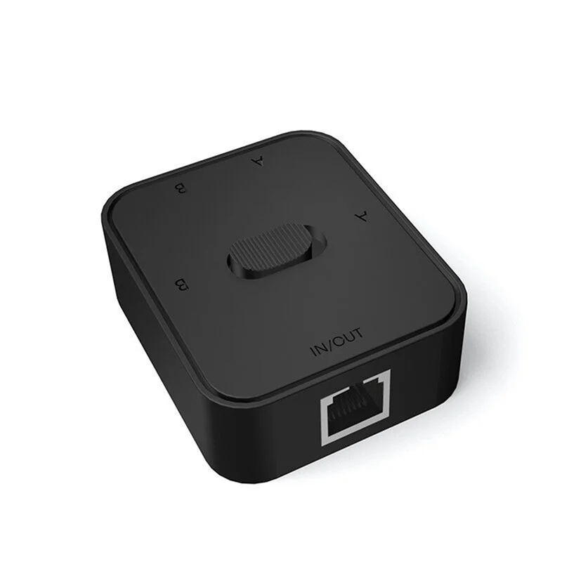 2X 2-портовый сетевой коммутатор RJ45 LAN CAT6, селектор 2 в 1, выход/1 в 2, внутренний внешний сетевой коммутатор, разветвитель