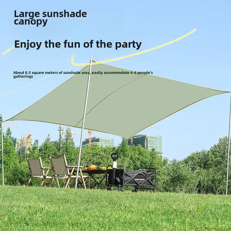 Four-corner 3*3 Square Outdoor Balcony Cloth Sunshade Cloth Rain Cloth Sunshade Sail Canopy Cloth Insulated Tent Cloth