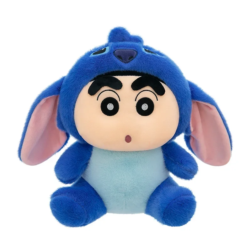

Горячая 22-45 см Disney Kawaii Stitch Series, мультяшная плюшевая игрушка Stitch Transforms Into Shin Chan, милая плюшевая кукла, декор комнаты, подарок для ребенка