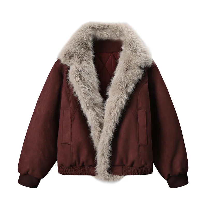 Winter Man Jacket American Vintage Fur Collar Thicken Cold-proof Male Parkas Down Coat Long Sleeve Loose Men Plush Outerwear