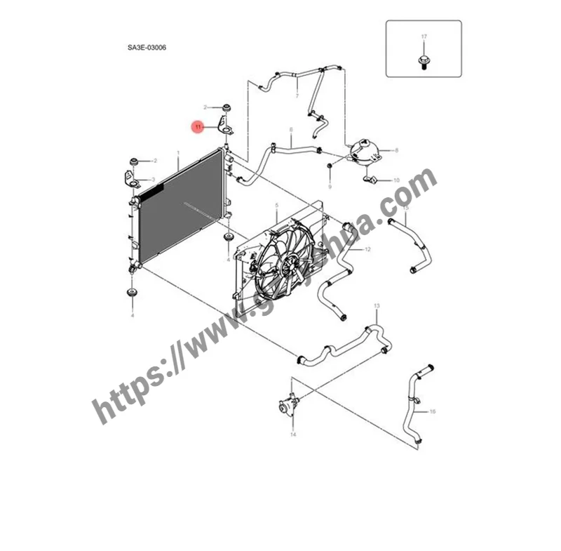 Pompa Air elektrik untuk BYD segel U Song Plus dm-i Ev 2021-2025 dengan braket perakitan Aksesori Mobil asli alat otomatis