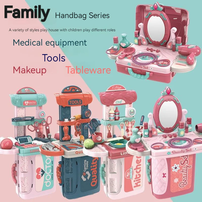 Beauty Fashion Toys Girls Princess Dressing Makeup Toy Set Kids Beauty Toy Children's Simulation Dressing Table Pretend Play Set