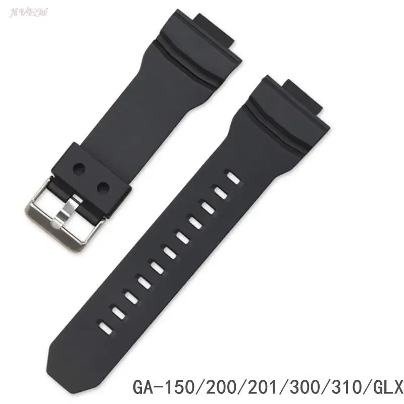 Silicone Strap For Casio G-SHOCK GA-150 200 201 300 310 GLX Waterproof Sweatproof Rubber Watch Replacement Bracelet WatchBand