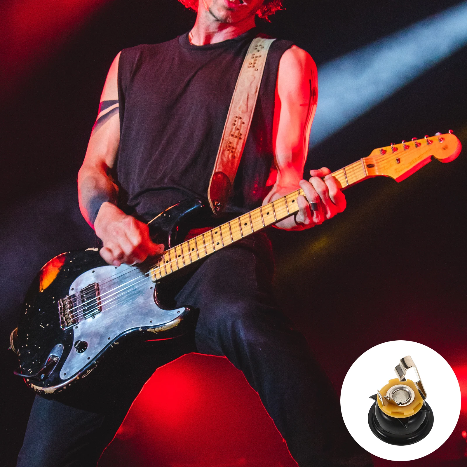 

Round Electric Guitar Jack Barrel Flush Mount Stereo Socket Metal Output End Pin Plug