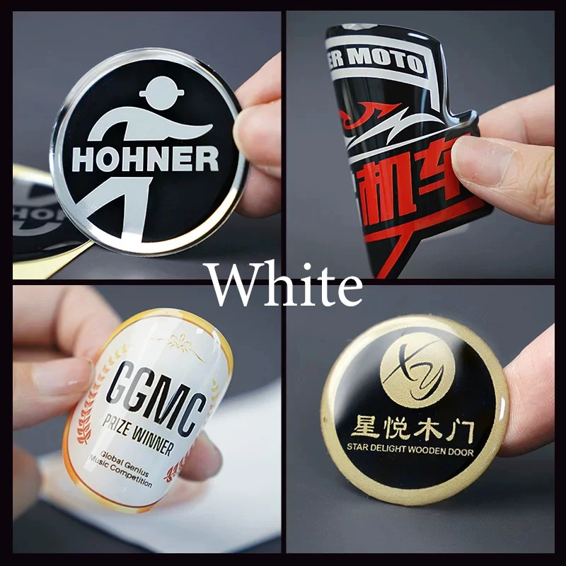 Custom Dome Resin Sticker 3D Gel Business Logo Waterproof Crystal Label Brand Personalized Vinyl Self-adhesive Packaging DIY