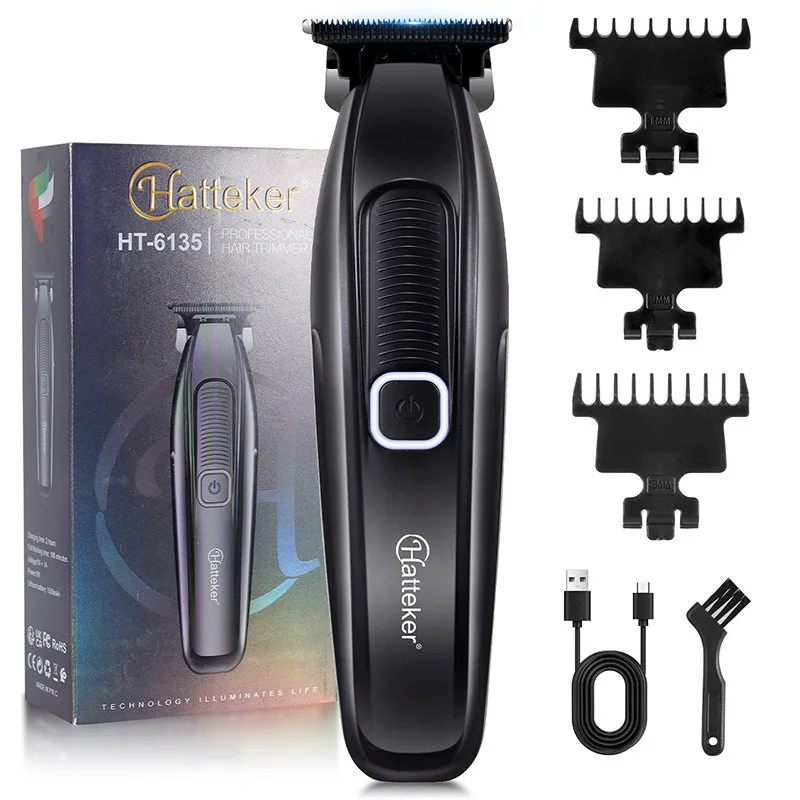 

Профессиональный триммер для волос 7500 об/мин, DLC, острое лезвие, парикмахерская, 1500 мАч, электрическая машинка для стрижки волос, салон BRDCLIP 6135