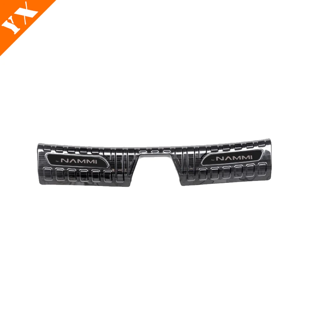 2025 2026 لملحقات دونغفنغ nammi 01 من الفولاذ المقاوم للصدأ باللون الأسود والفضي لوحة حماية صندوق السيارة الخلفي مضادة للضرب/غطاء عتبة الغبار #2