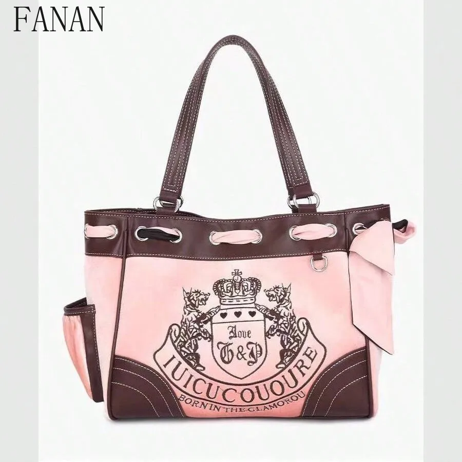 

Women's Bags Retro Fashionable Hot Girl Handbags Embroidery Color-Block Casual Handbag Fashion Shoulder Tote Bag