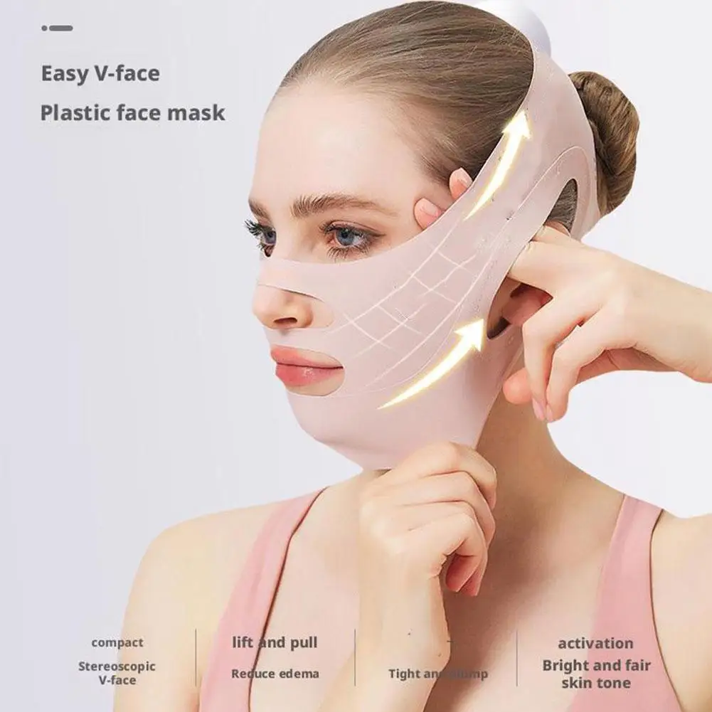 Adjustable Face Slimming Strap Jaw Strap Jawline Shaper Chin Strap V Line Face Slimming Lifting Mask for Sleeping ﻿