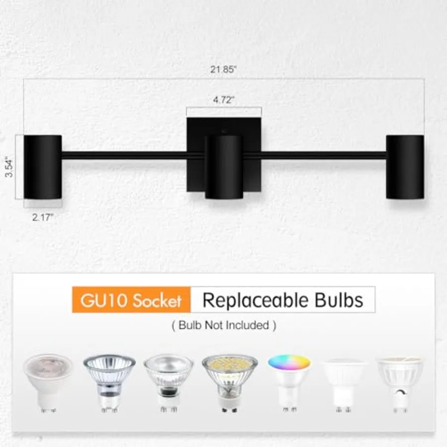 Track Lighting Fixtures Ceiling, Way ing Kit, LED Track Lighting with Rotatable Light Heads, Modern Ceiling Spot Lighting for K view 4