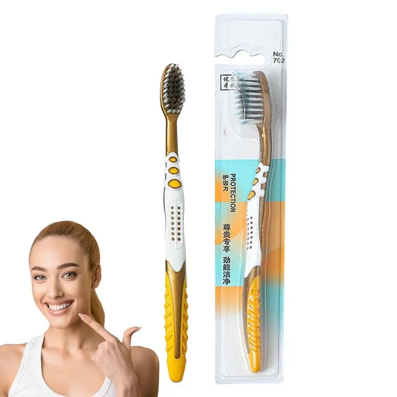 Portable Toothbrush Manual Soft Bristle Clean Toothbrush Portable Sensitive Soft Flossing Toothbrush For Family And Friends