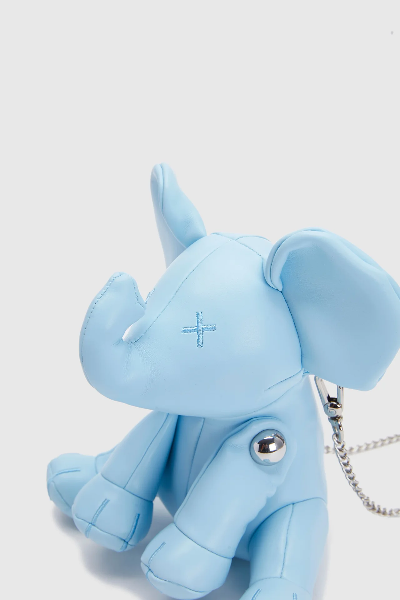 PU leather blue cute little elephant women's one shoulder crossbody bag