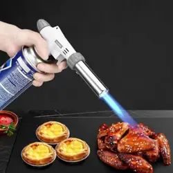 Metal Flame Gun Welding Gas Torch Flame Gun Outdoor Heating Inverted Torch Spray Butane Blow BBQ Tools Burner Equipment