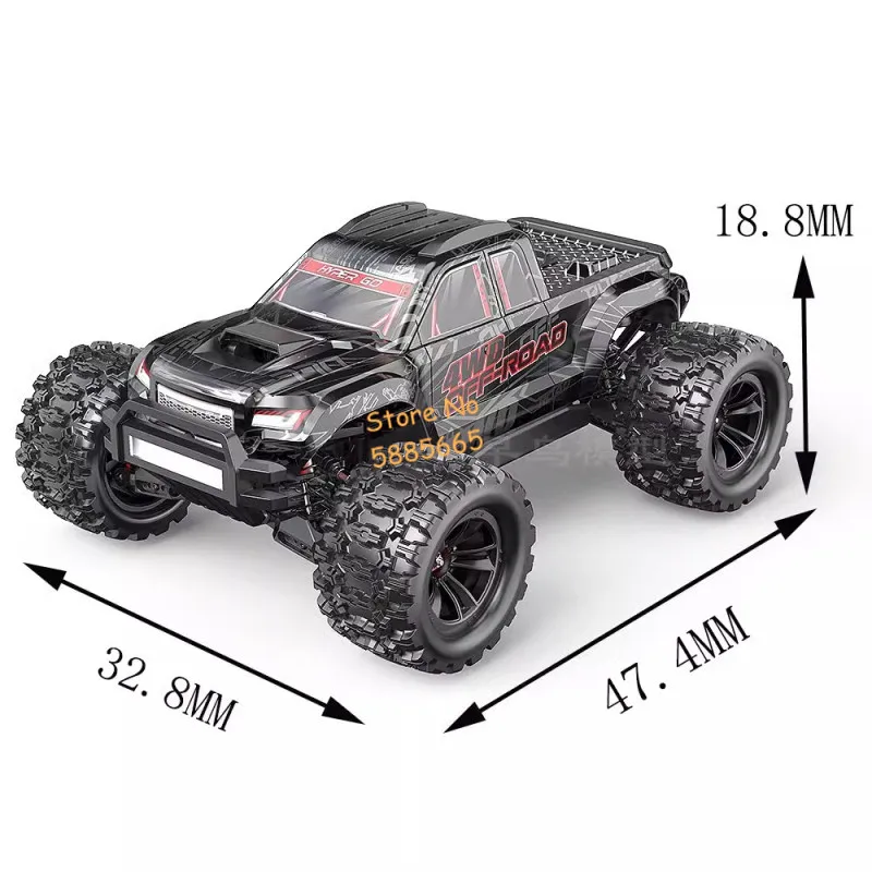 1:10 Pełna skala Duży 90KM/H Szybki samochód RC Ciężarówka 2.4G 200M 100A Bezszczotkowy ESC Metalowa skrzynia biegów Off Road Samochód zdalnie