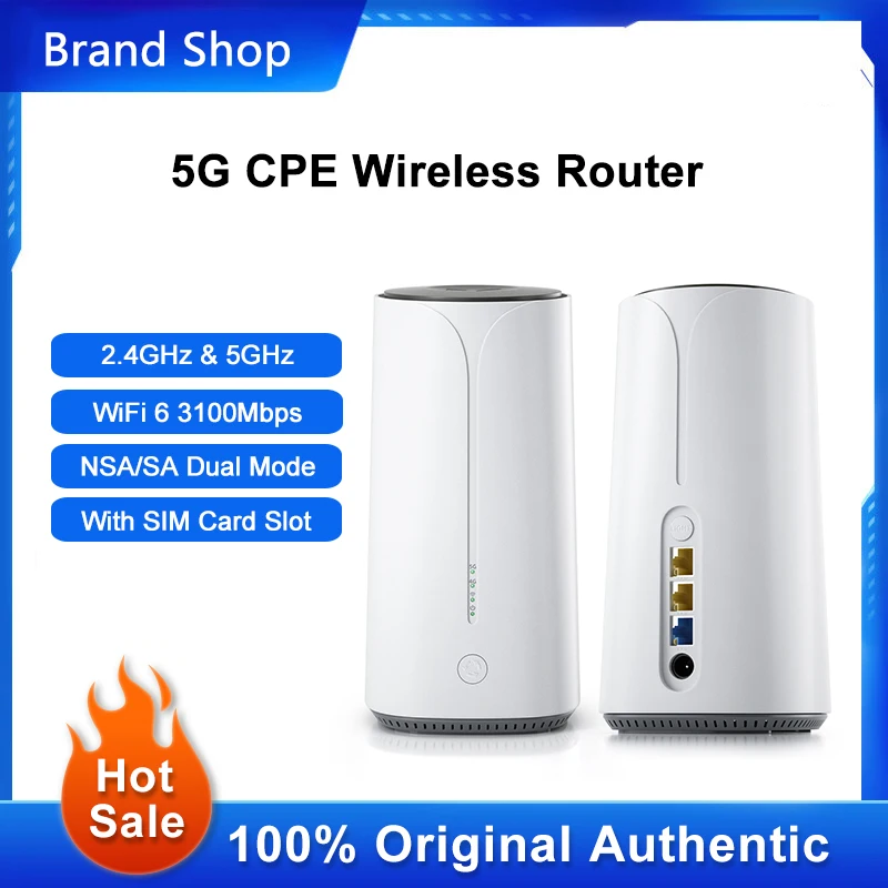 Original GT01 WiFi Router 3100Mbps Dual-Frequency Network Signal Repeater WiFi 6 5G Full Gigabit Extender With SIM Card Slot