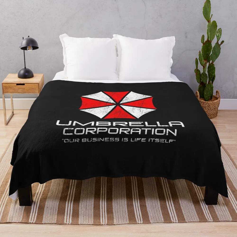 Umbrella Corporation Throw Blanket Flannel Fabric Giant Sofa Blankets