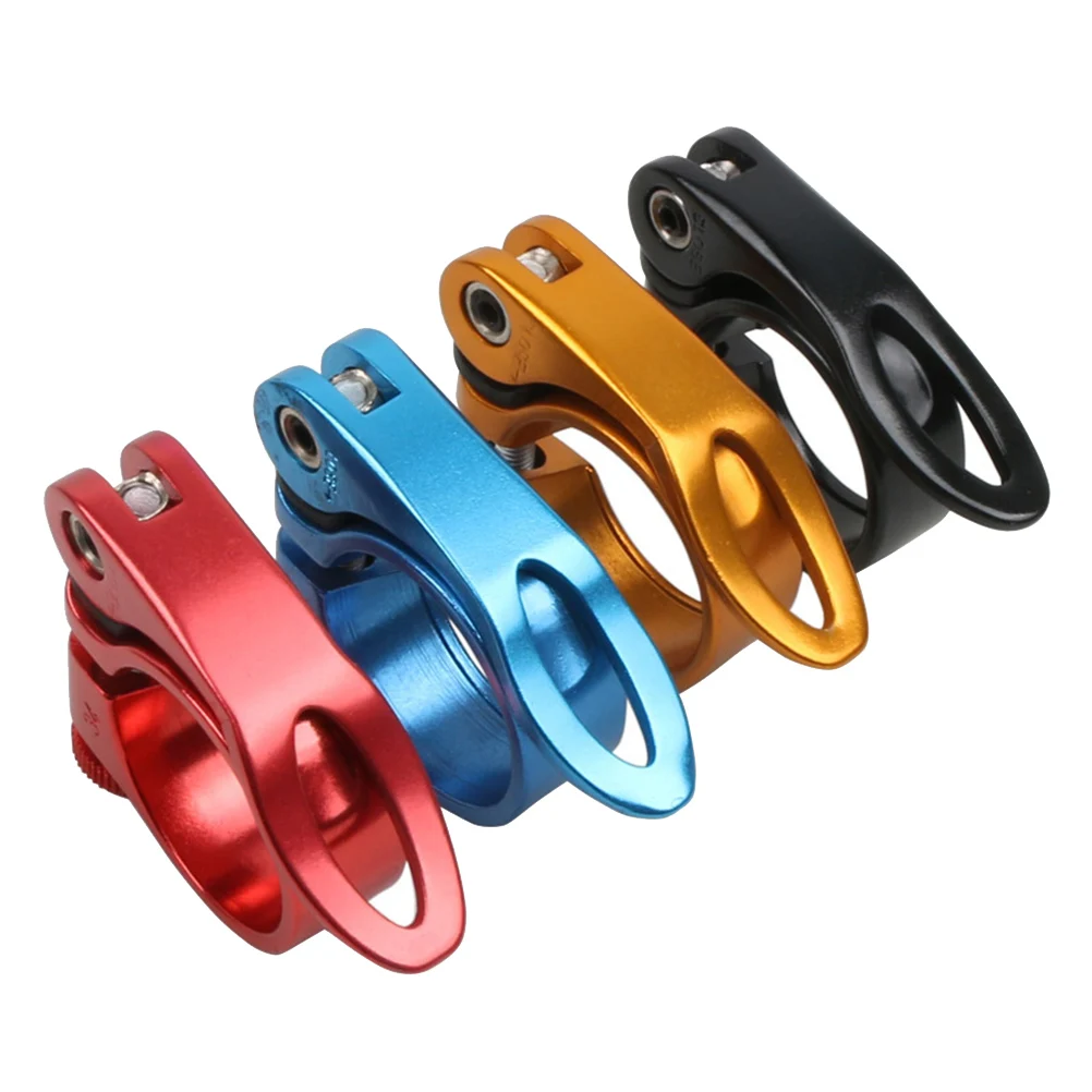 

Quick Release Seat Tube Clamp Bike Aluminum Alloy Seatpost for Fixed Gear Black 31.8