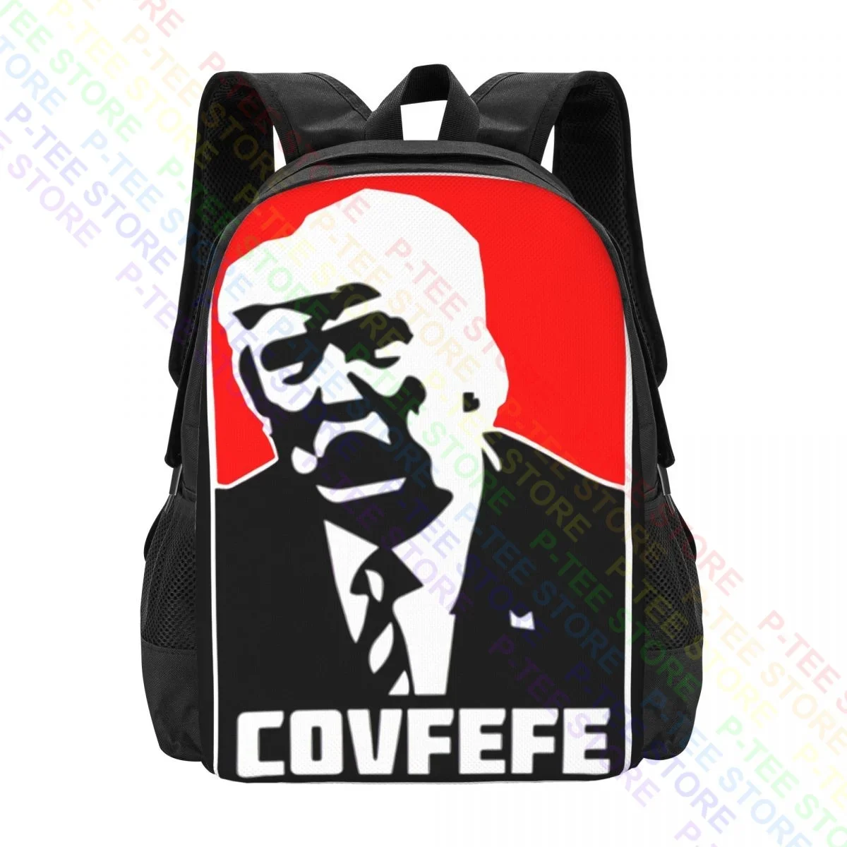 

Donald Trump Usa President Covfefe Face SpeechBackpack Large Capacity Portable New Style