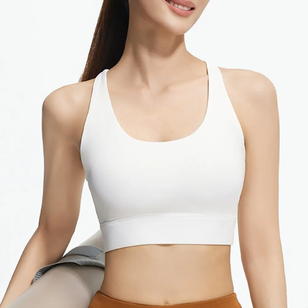 

Модный спортивный бюстгальтер с красивой спиной, тонкий противопровисающий нижнее белье для йоги, противоударный дышащий тренировочный бюстгальтер для фитнеса для девочек