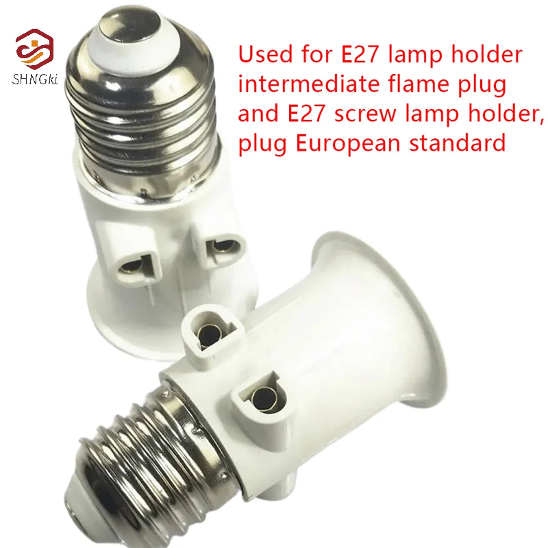 E27 Split Flame Head Converter Plug Connector E27 Bulb Adaptor Lamp Holder Base Socket Conversion Lighting Accessories